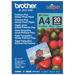 Brother BP-71GA4 Glossy Photo Paper A4 - 20 Sheets, 265 gsm