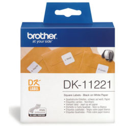 Brother DK11221 White Square Labels - 1000 per roll