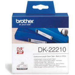 Brother DK22210 White Roll - 29mm x 30.48 meters