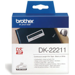Brother DK22211 White Film Roll - 29mm X 15.24m Film Roll