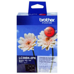 Brother LC-39BK2PK Twin Pack Black Ink Cartridges