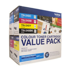 Brother TN-240CL4PK Value Pack Toner Cartridges - Black & All Colours